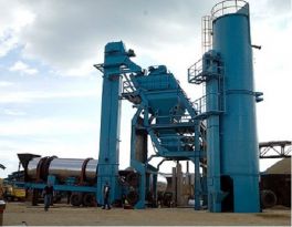 One set of 80t/h mobile asphalt batch mix plant installed in Thailand