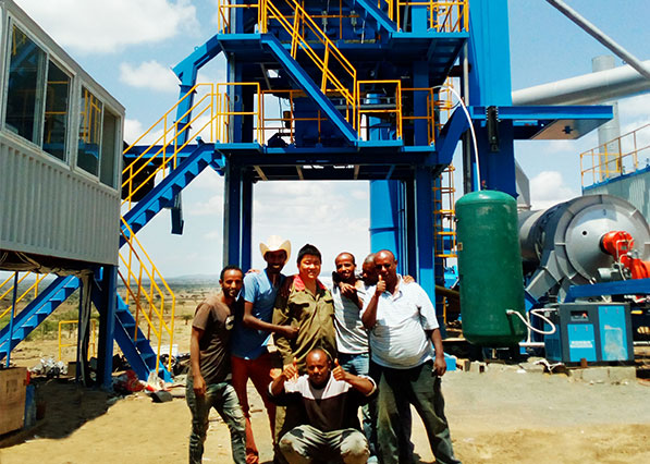 One Set of YLB1500 Asphalt Plant Set Up in Ethiopia