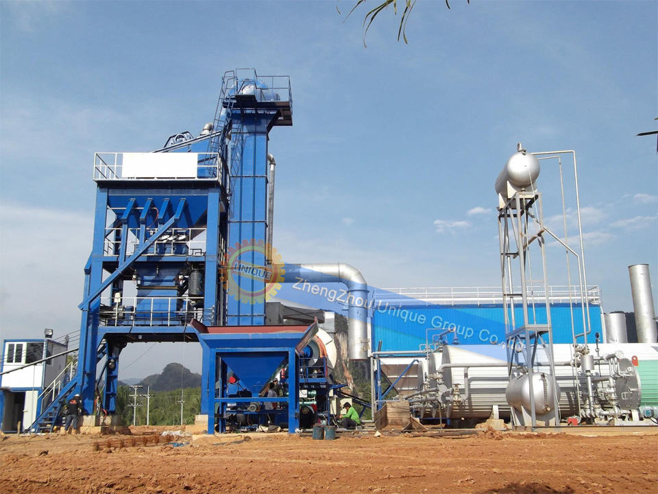 Quality control of Unique Group Asphalt Mixing Plant