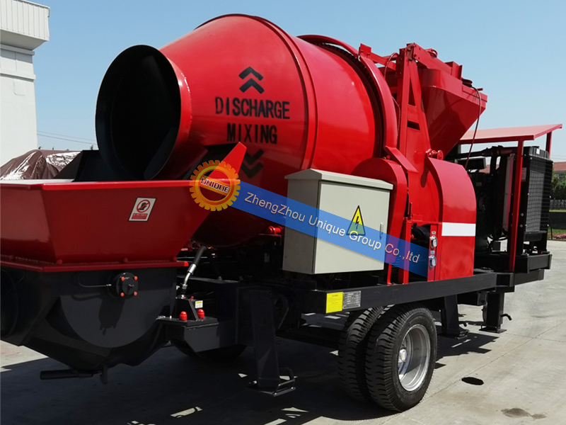 JBS40 Diesel Concrete Mixer Pump Was Exported to Indonesia