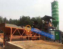 Concrete mixing plant installation in Bangladesh