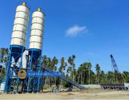 HZS60 concrete batching plant are exported to Romania and Philippines