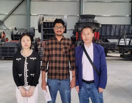 indonesia client Yasser come to visit us for a jaw crusher