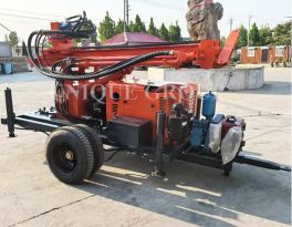 150m wheeled water well drilling rig production completed