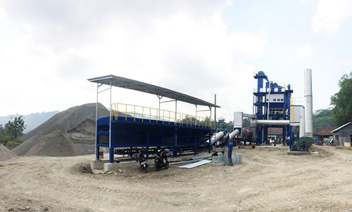 Recently one set of LB1500 Asphalt Mixing Plant Installed in Indonesia Successfully