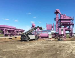Installed one set LB2000 asphalt mixing plant in Russia 